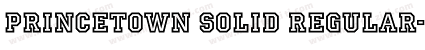Princetown Solid Regular字体转换